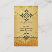 Carte De Visite PixDezines Vintage Joséphine Damask (Dos)