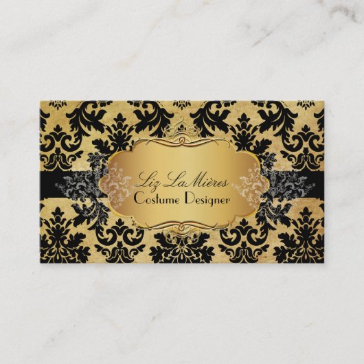 Carte De Visite PixDezines vintage la paloma damask (Devant)