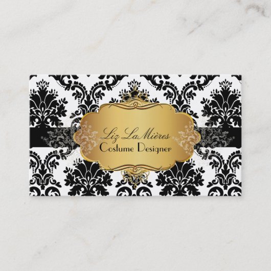 Carte De Visite PixDezines vintage la paloma damask (Devant)