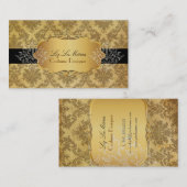 Carte De Visite PixDezines vintage la paloma damask (Devant / Derrière)