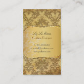 Carte De Visite PixDezines vintage la paloma damask (Dos)