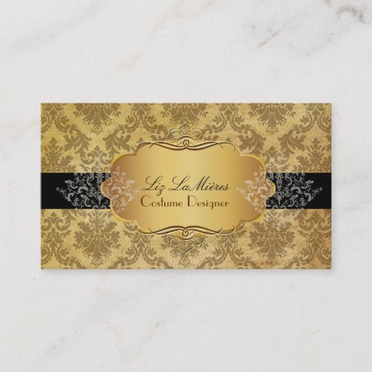 Carte De Visite PixDezines vintage la paloma damask (Devant)