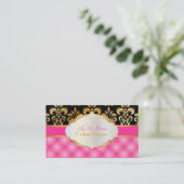 Carte De Visite PixDezines vintage lys damask (Debout devant)