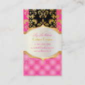 Carte De Visite PixDezines vintage lys damask (Dos)