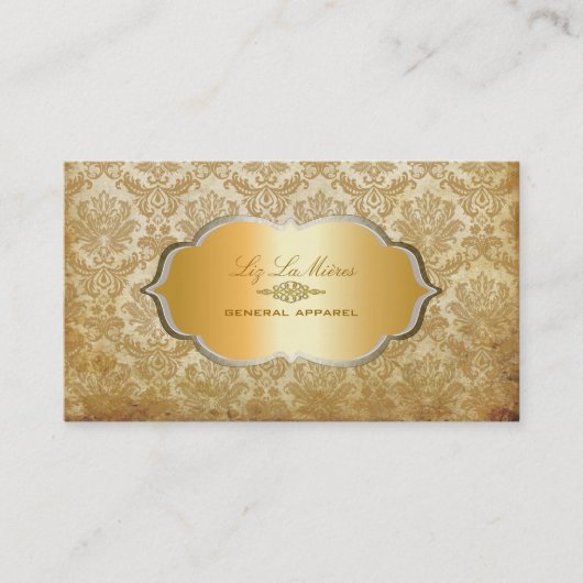 Carte De Visite PixDezines vintage piqué damask (Devant)