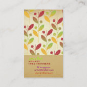 Carte De Visite PixDezines Vintage Retro Foliage Foliage (Dos)