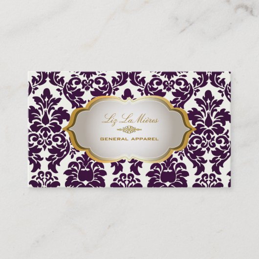 Carte De Visite PixDezines vintage versailles damask (Devant)