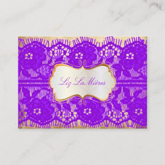 Carte De Visite PixDezines VINTAGE VIOLET PURPLE LAPLE (Devant)