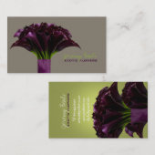 Carte De Visite PixDezines violet calla/do-it-yourself couleur arr (Devant / Derrière)