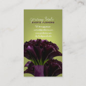 Carte De Visite PixDezines violet calla/do-it-yourself couleur arr (Dos)