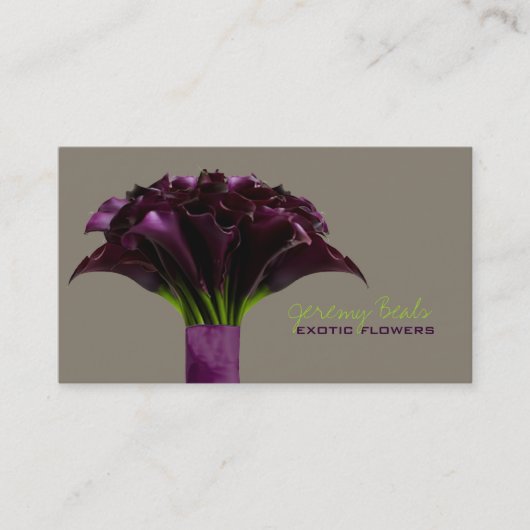 Carte De Visite PixDezines violet calla/do-it-yourself couleur arr (Devant)