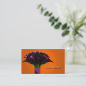 Carte De Visite PixDezines violet calla/do-it-yourself couleur arr (Debout devant)