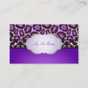 Carte De Visite PixDezines violet jaguar/do-it-yourself couleur ar