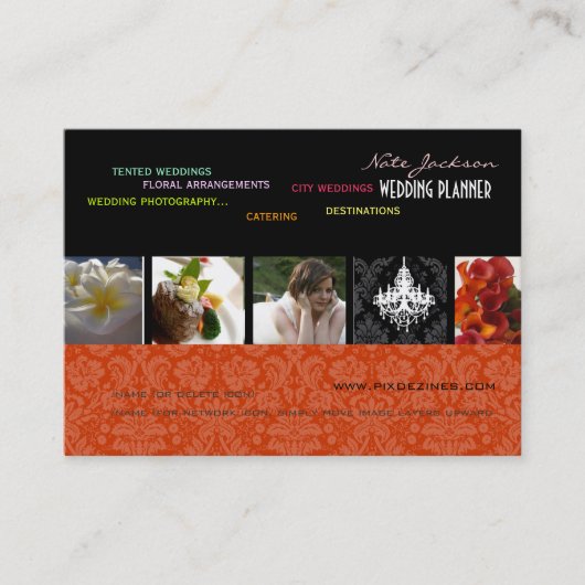 Carte De Visite PixDezines wedding planner/do-it-yourself couleurs (Devant)