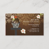 Carte De Visite PixDezines, Wedding planner+Fidora Damask (Dos)