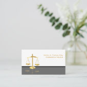 Carte De Visite PixDezines WHITE+GRAY ATTORNEYS/DO-IT-YOURSELF COU (Debout devant)