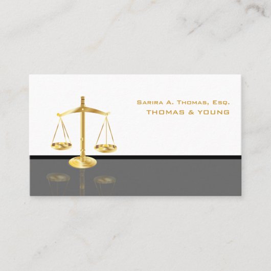 Carte De Visite PixDezines WHITE+GRAY ATTORNEYS/DO-IT-YOURSELF COU (Devant)