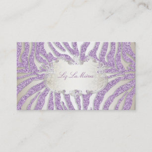 Carte De Visite PixDezines zèbre pourpre/léopard