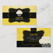 Carte De Visite PixDezines zeste citron cupcake/pâtisserie (Devant / Derrière)