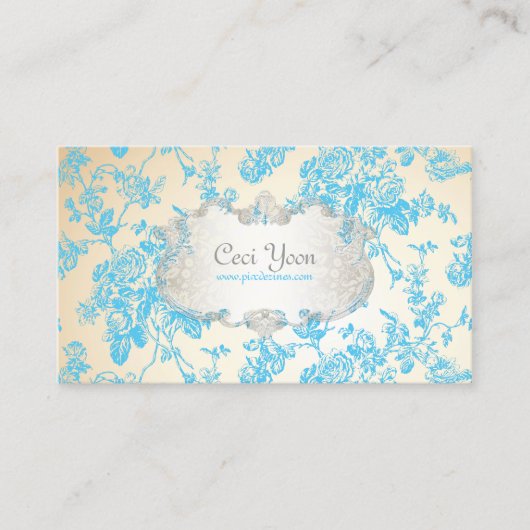 Carte De Visite PixDezinves toile/rose bleu/arrière - plan do-it-y (Devant)