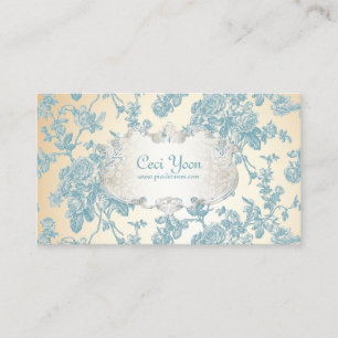 Carte De Visite PixDezinves toile/rose bleu/arrière - plan DO-IT-Y