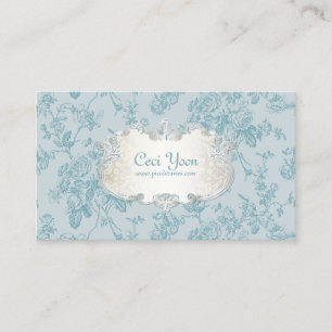 Carte De Visite PixDezinves toile/rose turquoise/arrière - plan do