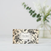 Carte De Visite PixDezinves toile/roses noirs/arrière - plan DO-IT (Debout devant)