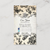 Carte De Visite PixDezinves toile/roses noirs/arrière - plan DO-IT (Dos)