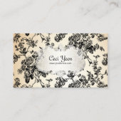 Carte De Visite PixDezinves toile/roses noirs/arrière - plan DO-IT (Devant)