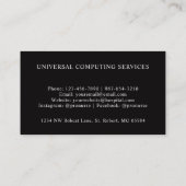 Carte De Visite Pixel couleur couleur couleur rouge blanc noir per (Dos)