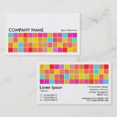 Carte De Visite Pixel Motif v2 01 (Devant / Derrière)