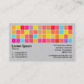 Carte De Visite Pixel Motif v2 01 Violet profond avec gris (Dos)