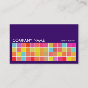 Carte De Visite Pixel Motif v2 01 Violet profond avec gris