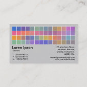 Carte De Visite Pixel Motif v2 02 - Noir avec gris (Dos)