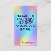 Carte De Visite Pixel Rainbow Arrière - plan (Devant)