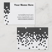 Carte De Visite Pixels noirs (Devant / Derrière)