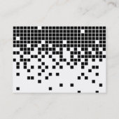 Carte De Visite Pixels noirs (Dos)