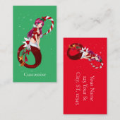 Carte De Visite Pixie de Noël Mermaid Thunder_Cove (Devant / Derrière)