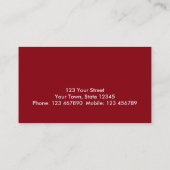 Carte De Visite Pizza (Dos)