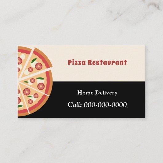 Carte De Visite Pizza (Devant)