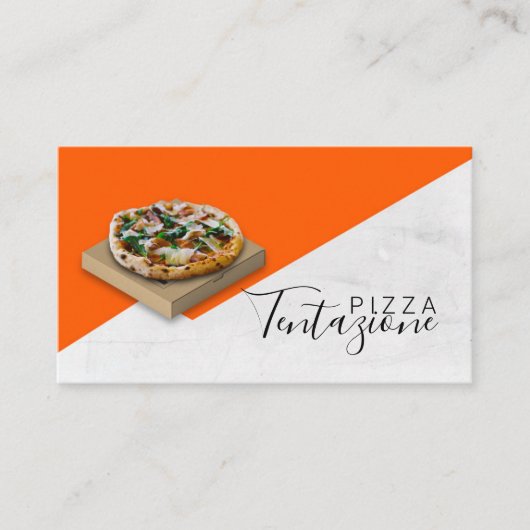 Carte De Visite Pizza Business / Livraison de pizza (Devant)
