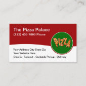 Carte De Visite Pizza Cuisine italienne Restaurant Moderne (Devant)