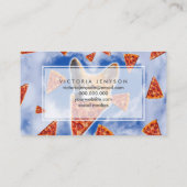 Carte De Visite Pizza de Chien de Corgi (Dos)