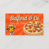 Carte De Visite Pizza délicieuse - Personnalisable et professionne (Devant)