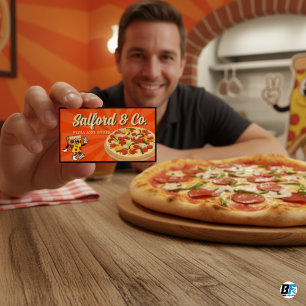 Carte De Visite Pizza Délicieuse - Personnalisable & Professionnel