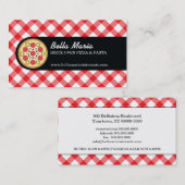 Carte De Visite Pizza Italienne (Devant / Derrière)