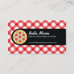 Carte De Visite Pizza Italienne