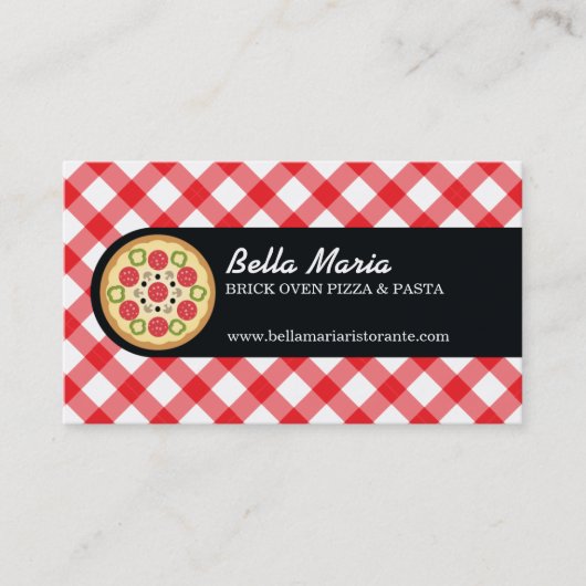 Carte De Visite Pizza Italienne (Devant)