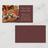 Carte De Visite pizza italienne de nourriture de magasin (Devant / Derrière)