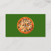 Carte De Visite Pizza italienne de restaurant (Dos)